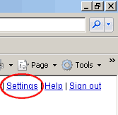 gmail settings link