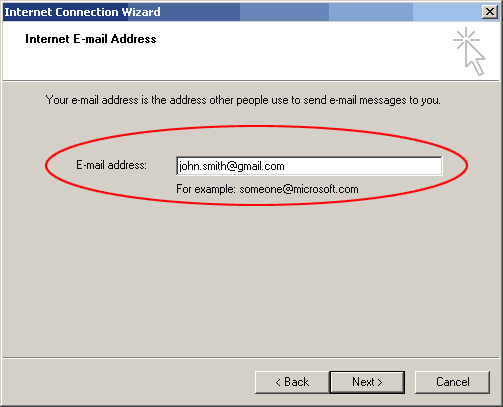 wizard enter your email address