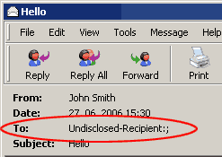 Undisclosed-Recipient in To field